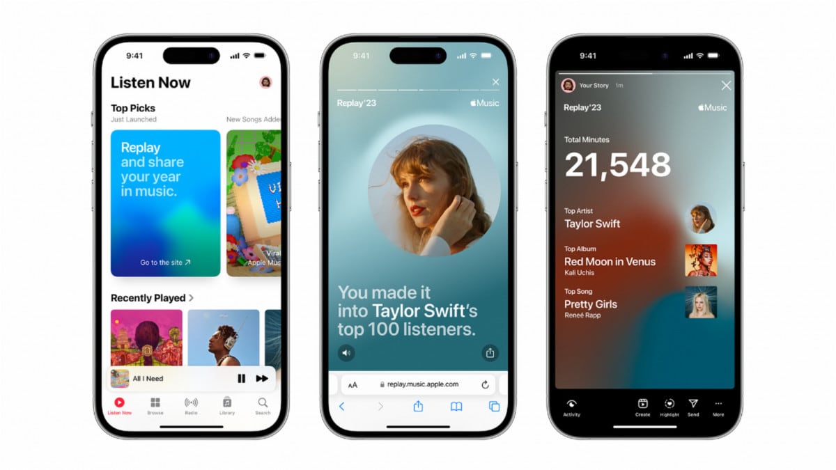 Apple Music anticipates Spotify: how Music Replay 2023 works