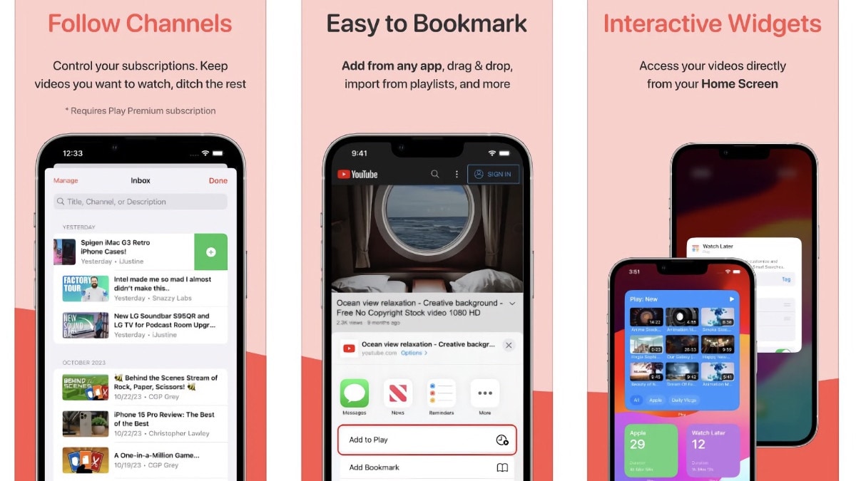 This iPhone app is basically an RSS reader for YouTube videos, and now it's even more complete