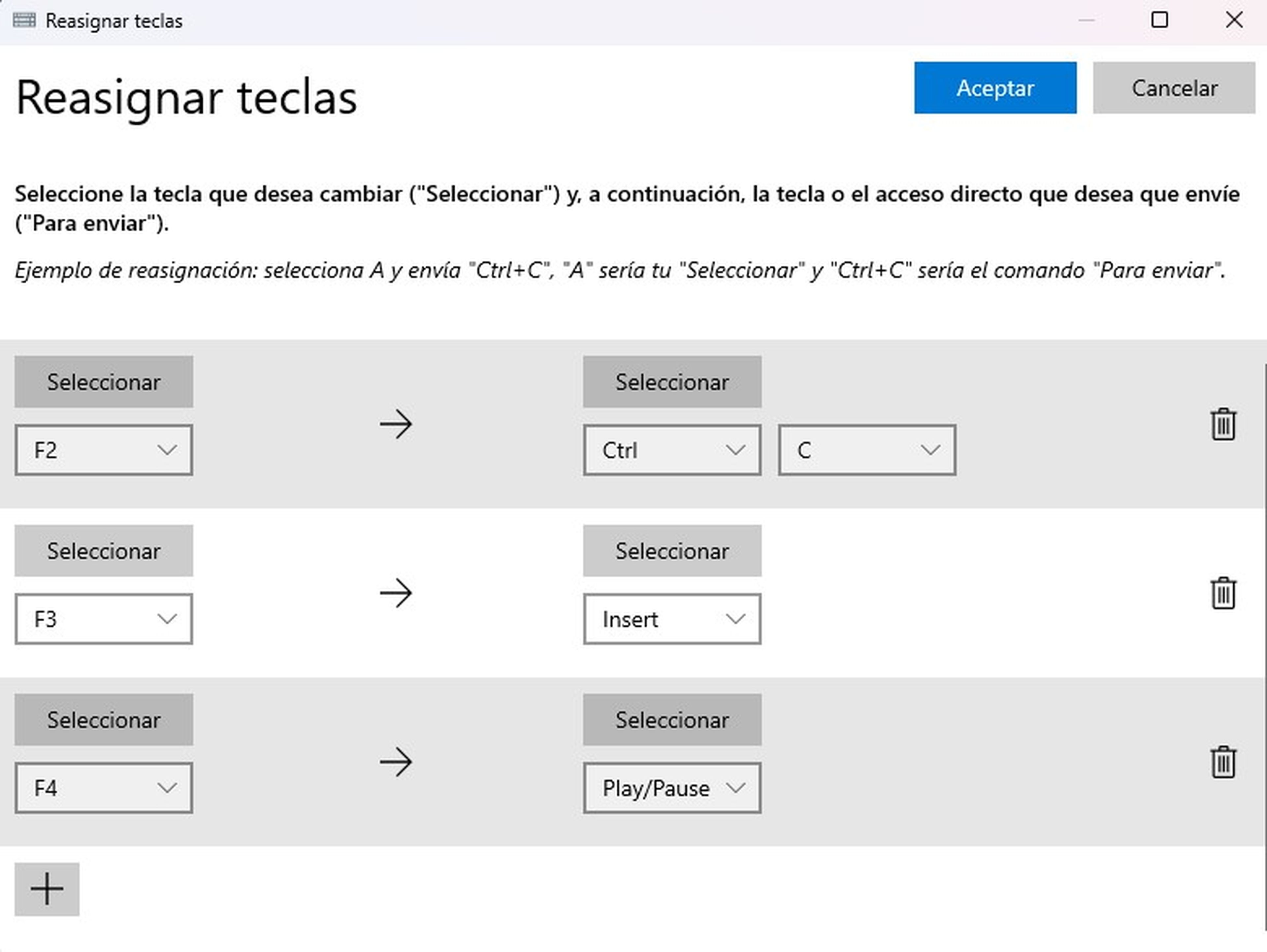 Remap keys in Windows