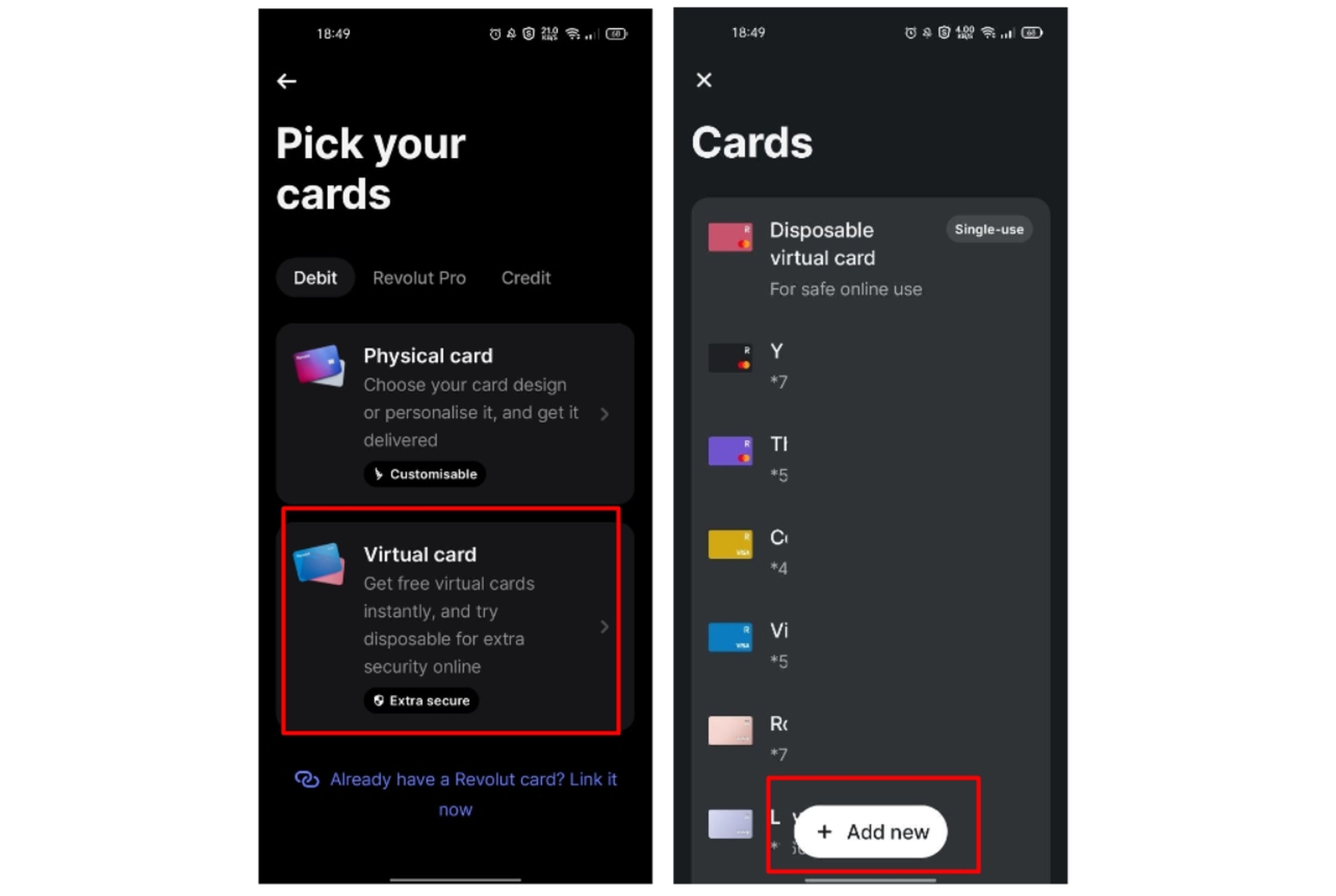 Revolut Cards