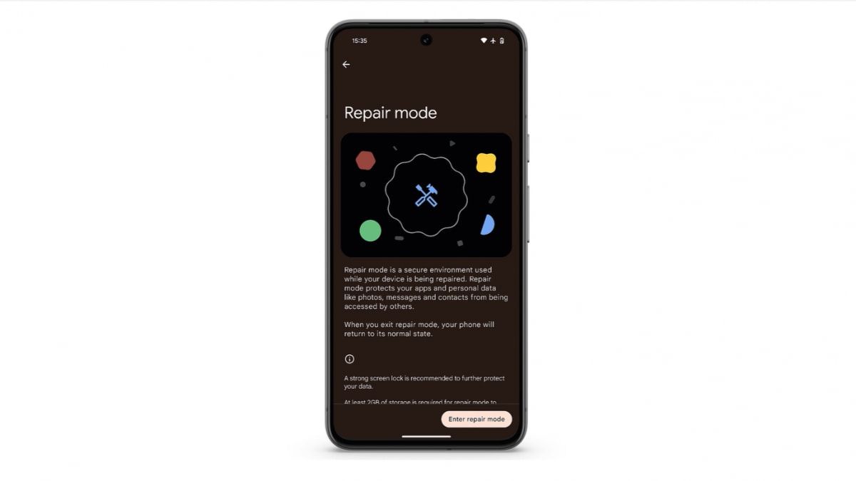 Do you need to send your Pixel for assistance?  Do it safely thanks to Repair Mode