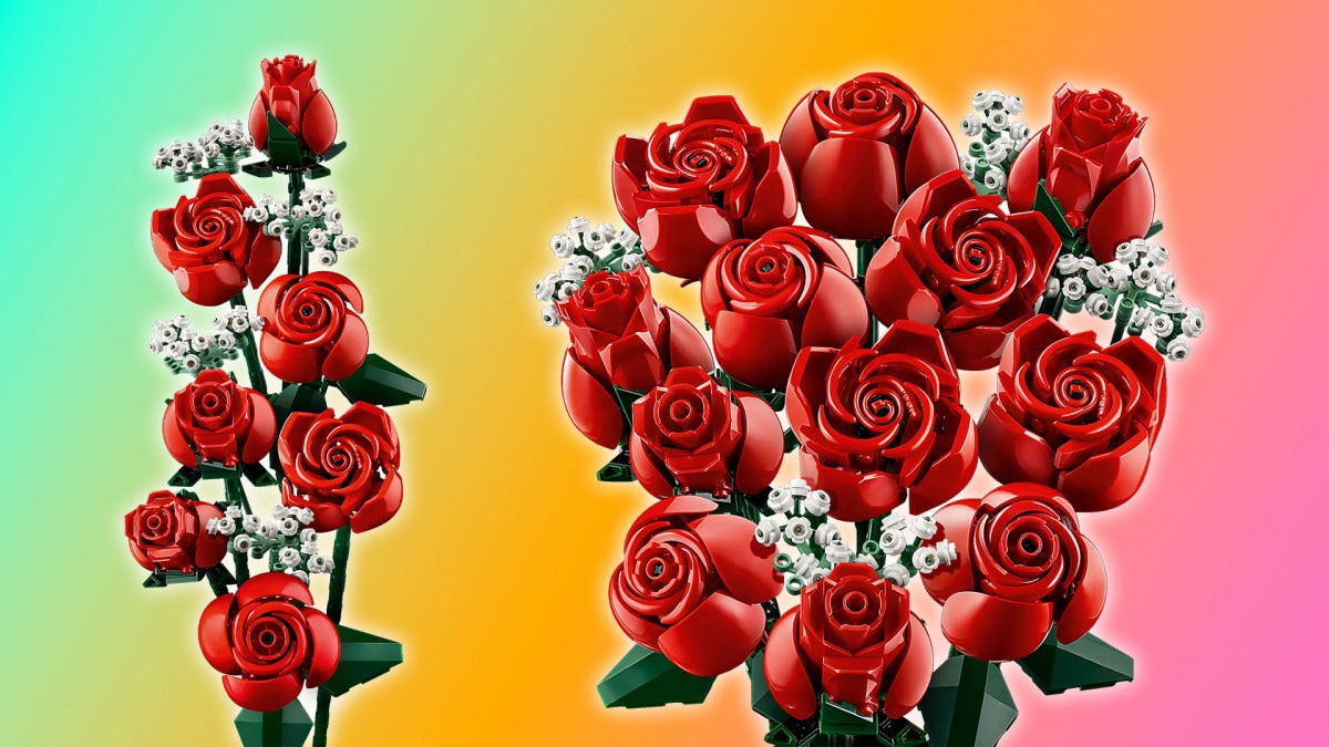 LEGO presents Bouquet of Roses, a new bouquet of flowers so realistic it doesn't even look like LEGO