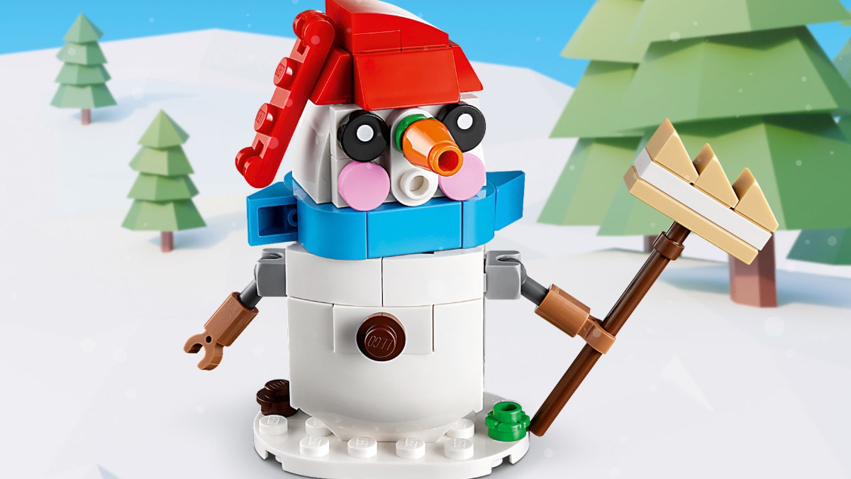 Run and build the snowman in LEGO stores: all the details