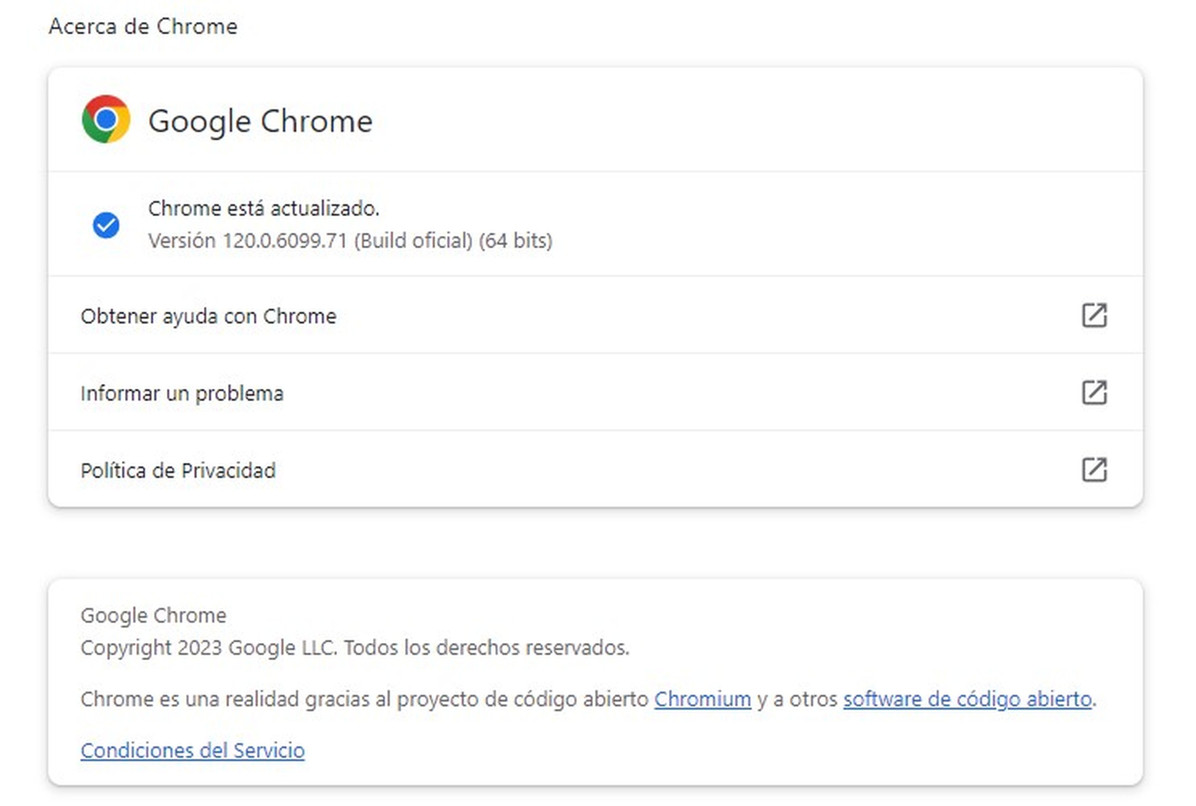 Update Chrome