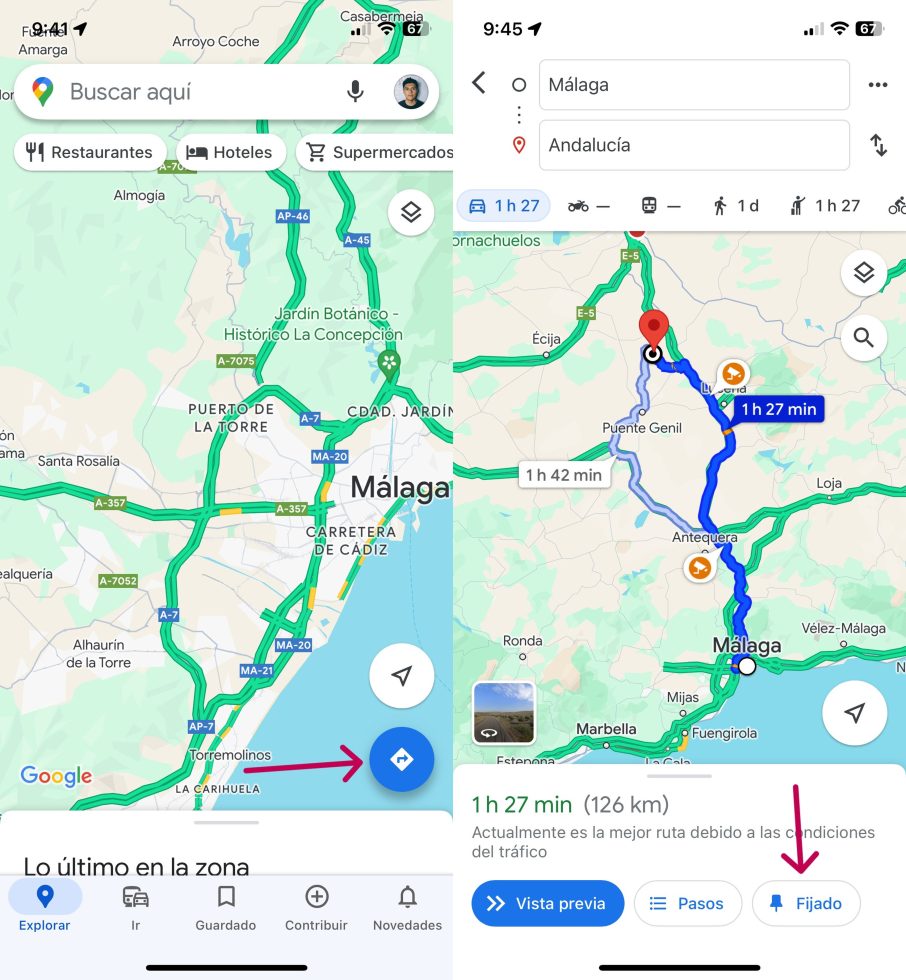 How to save a route in Google Maps