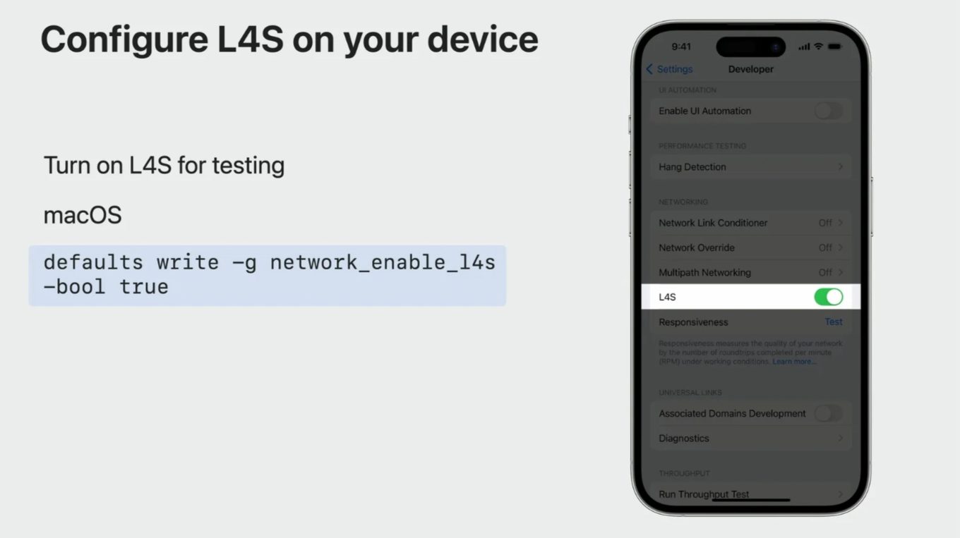 L4S at Apple