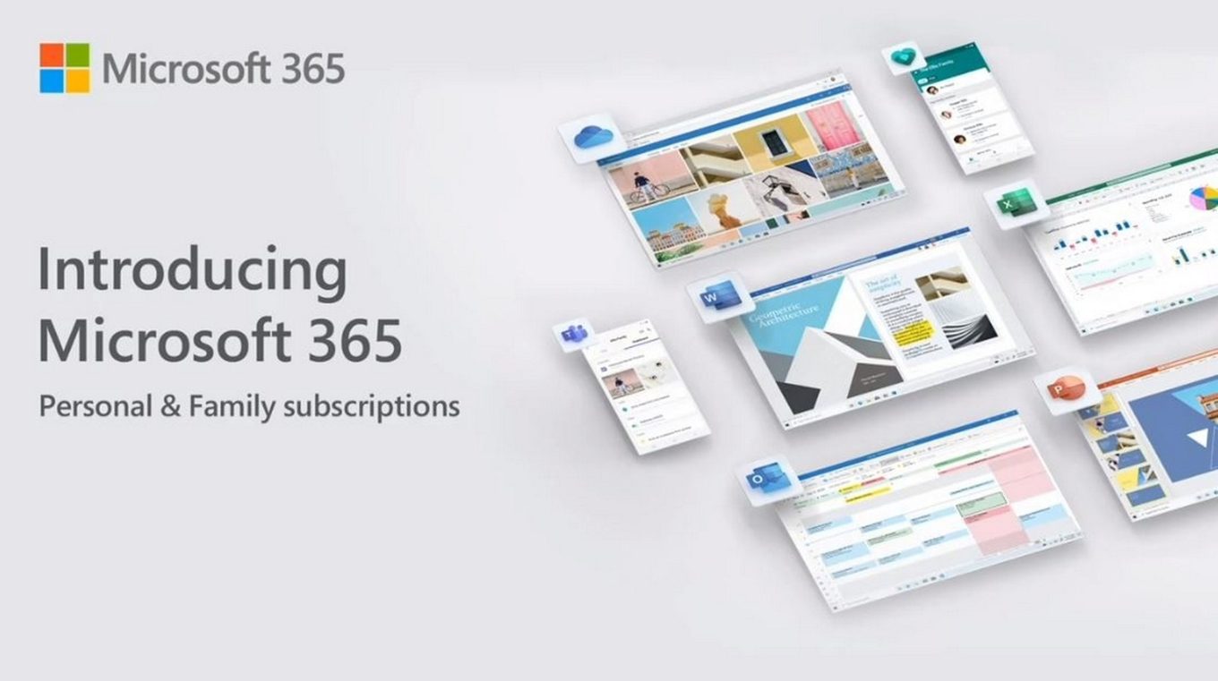 Office 365 disappears, Microsoft 365 for consumers and families includes Teams and the new Microsoft Editor