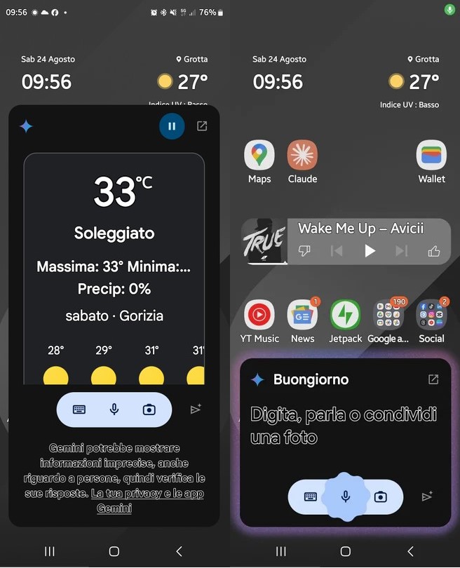 gemini gets a new bright floating panel on android